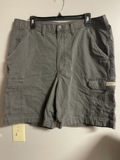Men's Vintage Black Wrangler Cargo Shorts Size 38 EA
