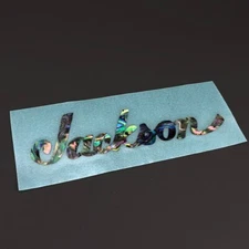 0.3 mm Thickness Jackson Guitar Logo Sticker Self Adhesive Abalone