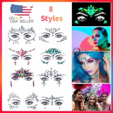 Face jewels stickers Make Up Adhesive Temporary Tattoo Body Art Gems Rhinestone