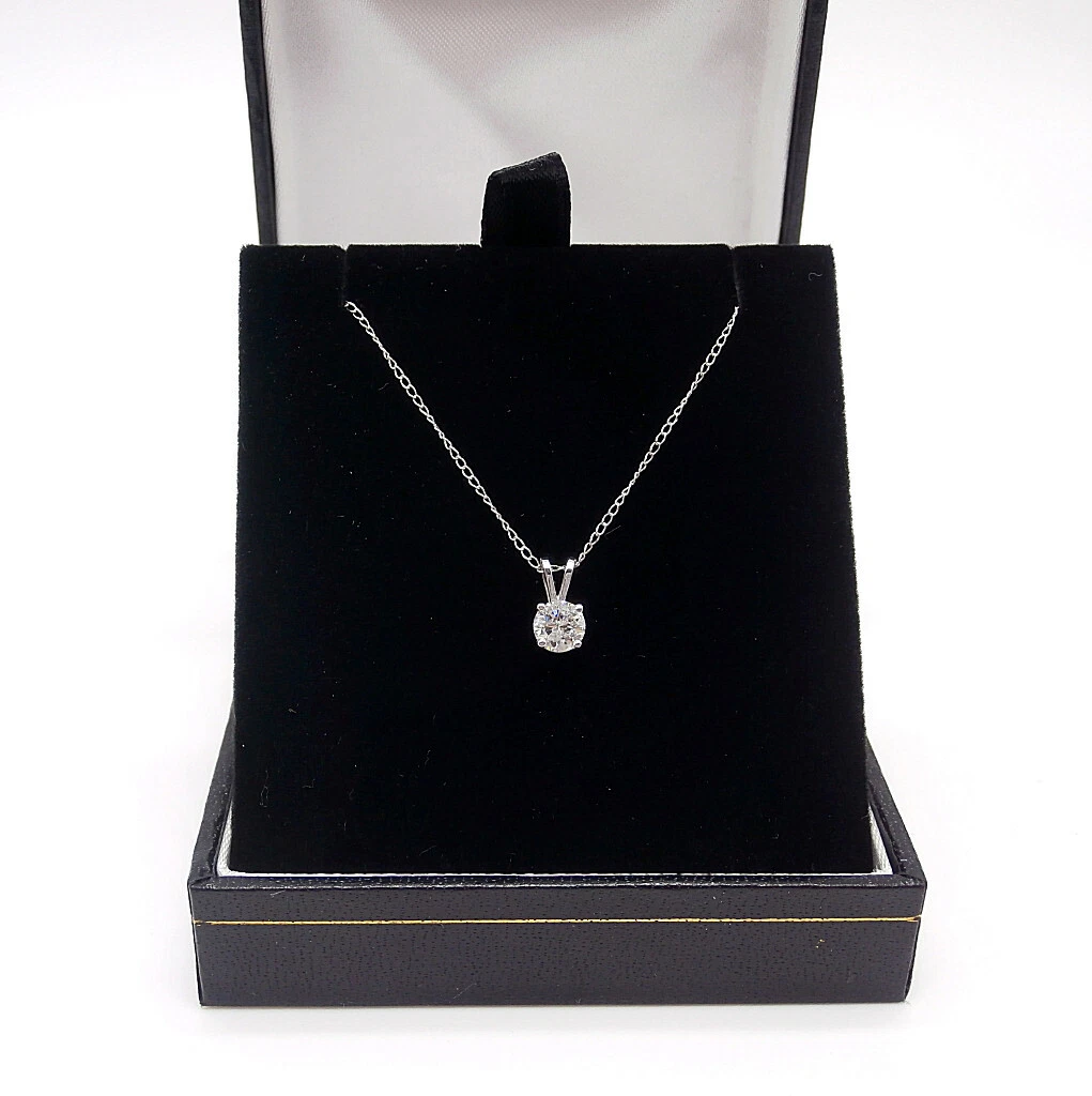 Collana Con Diamanti In Oro Bianco 14kt – Delicata, Regolabile 38-42 Cm, Diamanti G/VS-SI