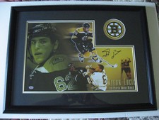 Milan Lucic Boston Bruins Photo Framed & Signed 7th Player Award Winner