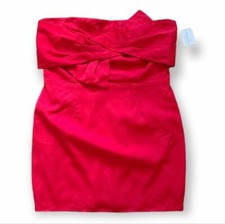 Windsor Red Strapless Bow Dress NWT