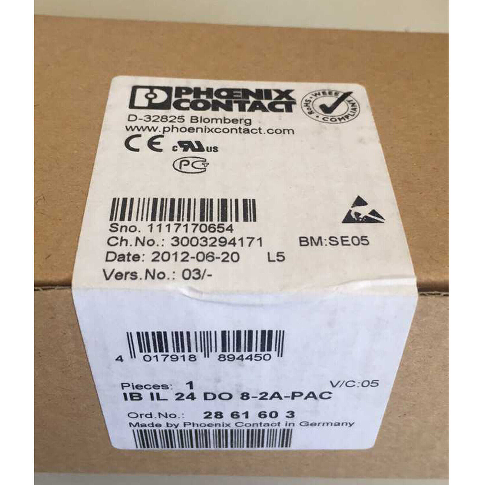 New in box Phoenix 2861603 IB IL24 DO 8-2A-PAC Module FAST SHIP #A6-4