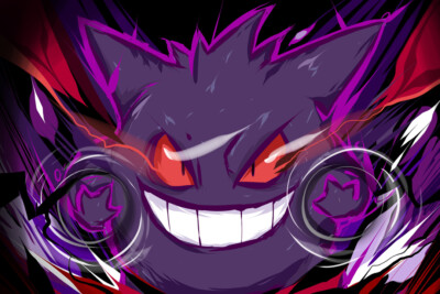 Gengar Pokemon Ghost Poison Art Wall Indoor Room Outdoor Poster