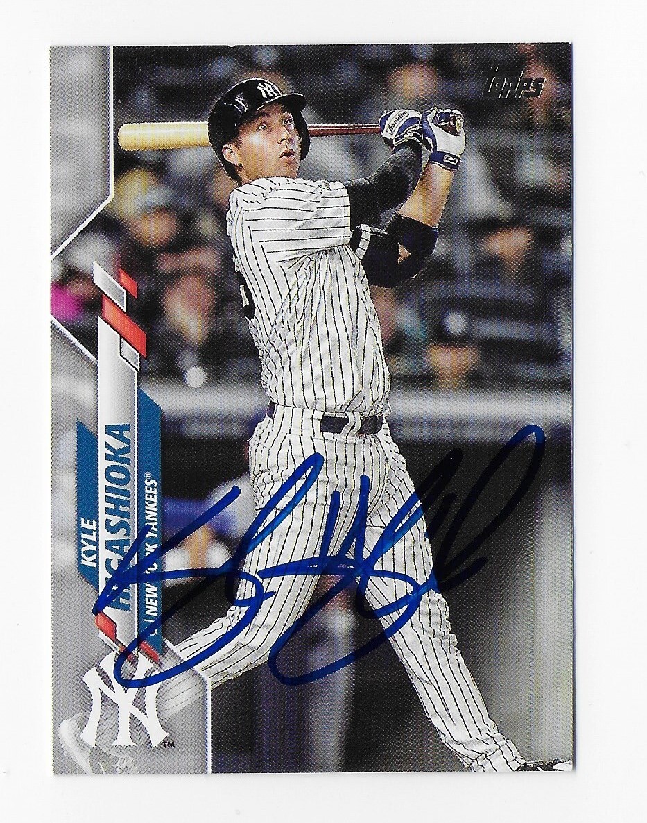 2020 TOPPS UPDATE #U-52 KYLE HIGASHIOKA YANKEES AUTOGRAPHED SIGNED ...