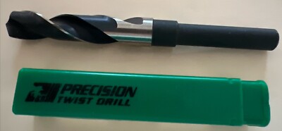 Precision Twist Drill S&D 1/2 Shank High Speed Steel Black +Bright R56 43/64