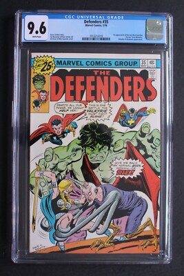 DEFENDERS #35 1st female RED GUARDIAN aka STARLIGHT 1976 Nebulon HEADMEN CGC 9.6
