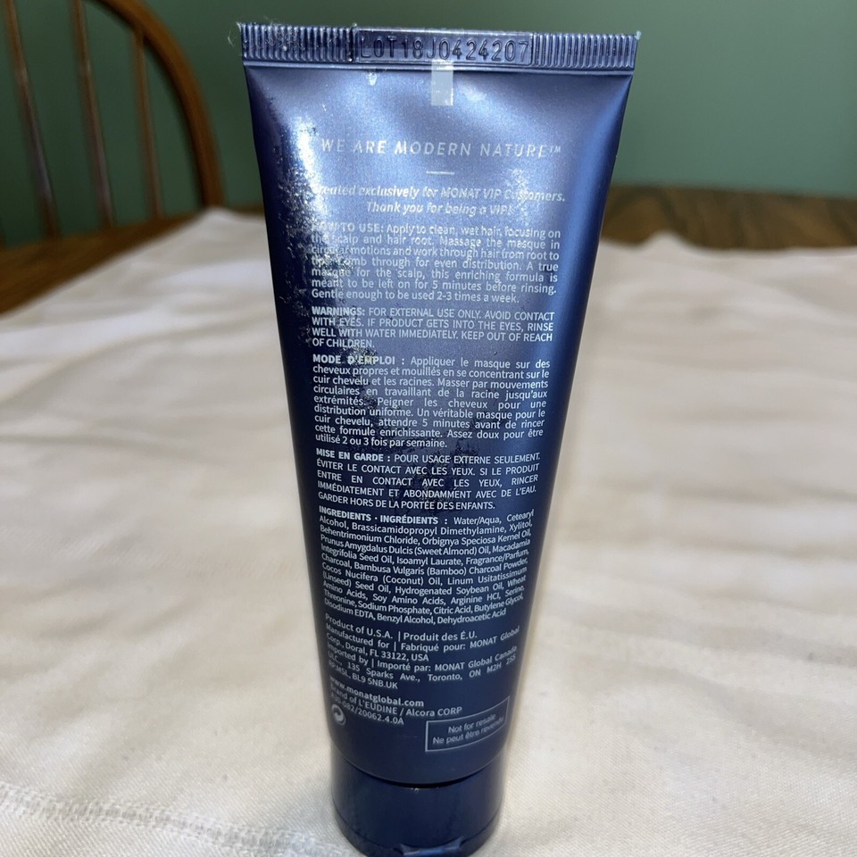 Monat Only for You Purifying Charcoal Gelee Masque For Hair 4 Oz New eBay