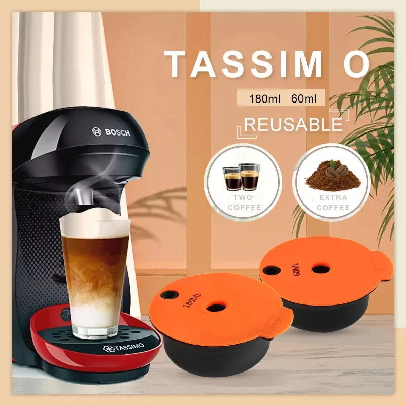 Refillable Coffee Capsules for Tassimo BOSCH Machine Reusable Coffee Pod