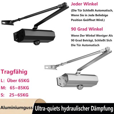 Hydraulischer Türschließer Torschließer Türöffner Stangentürschließer 25 ~ 85KG