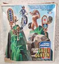IDEAL EVEL KNIEVEL ESCAPE FROM SKULL CANYON MOTORCYCLE 1975 BOXED Not Complete