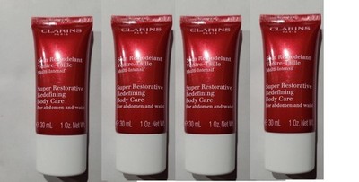 4-PACK Clarins Super Restorative Redefining Body Care 1 oz each- Sealed Tube