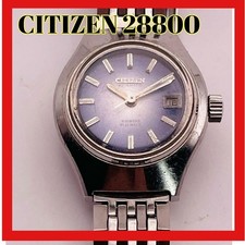 Citizen 28800 21J Automatic Watch Blue Dial Used CV225