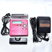 SONY MZ-R909 Portable MD Player Walkman Red G-Protection Recording MD