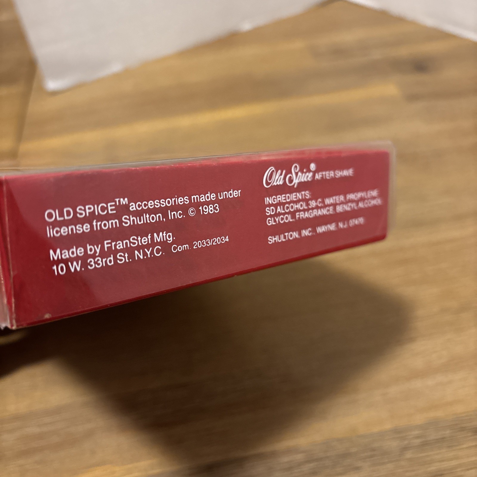 Vintage Old Spice Billfold Gift Set - Shulton Inc. After Shave Rare Set NOS 1983