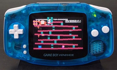 Gameboy Advance w/ Backlit FunnyPlaying M2 IPS Screen, USB-C Li-Ion Battery