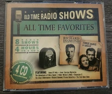 Old Time Radio Shows All Time Favorites 4CD Set 8 Radio Shows 2004 NEW 