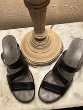 Arche Black Wedge Sandals 38