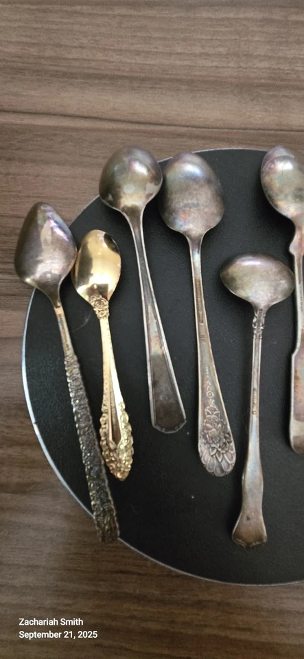 Vintage 8 Piece Lot Of Silver Spoons 1847, 1905, 1900, 1800. Collection Filler - Image 4 of 4