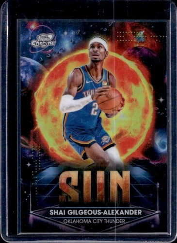 2025 Topps Cosmic Chrome Shai Gilgeous-Alexander Sun (RAW)