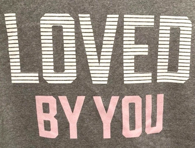 Chris Tomlin Sweatshirt Gray Pink Large Hoodie LOVED BY YOU Song New HTF🎗️ - product detail image 6