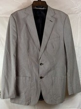 Black Tag ZARA Man Blazer Black Brown Plaid 40 R Sport Coat Jacket Blazer Cotton