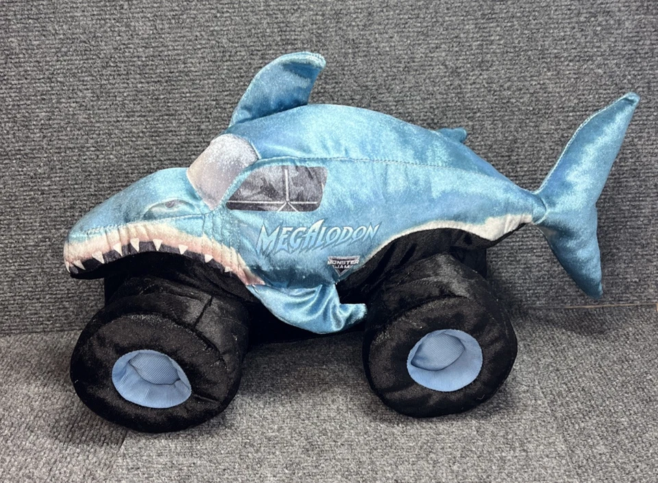 Monster Jam MEGALODON Shark 17" Truck Plush Stuffed Toy Feld Entertainment - Image 2 of 4