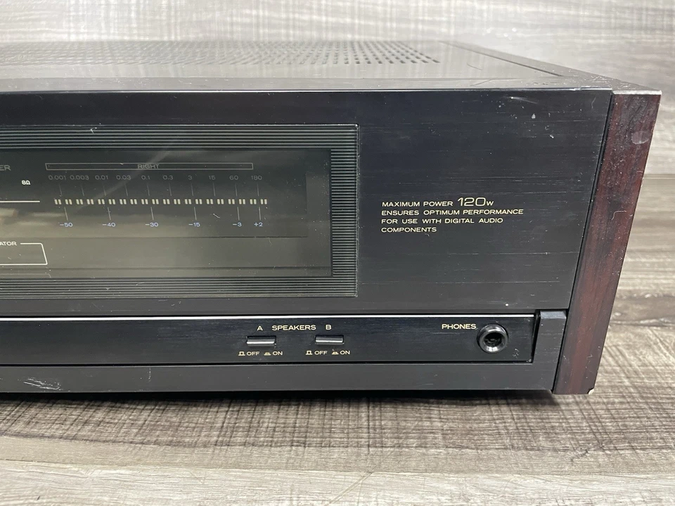 Amplificador de Potencia Estéreo Hitachi HMA-120AV, Probado y Funcionando Foto 3 de 4