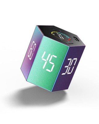 Ticktime Pomodoro Timer, Productivity Timer Cube, 5/15/25/30/45/60 Min Presets,