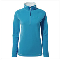 Image of Craghoppers Women's Miska Half-Zip Fleece Mediterranean Blue CWA 265 RRP £35