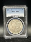 1904-O Morgan Silver Dollar PCGS MS64 90% UNC US Coin F80