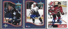 STEVE BEGIN AND TWO OTHER AUTOGRAPHED NHL AND CHL ICE  HOCKEY CARDS