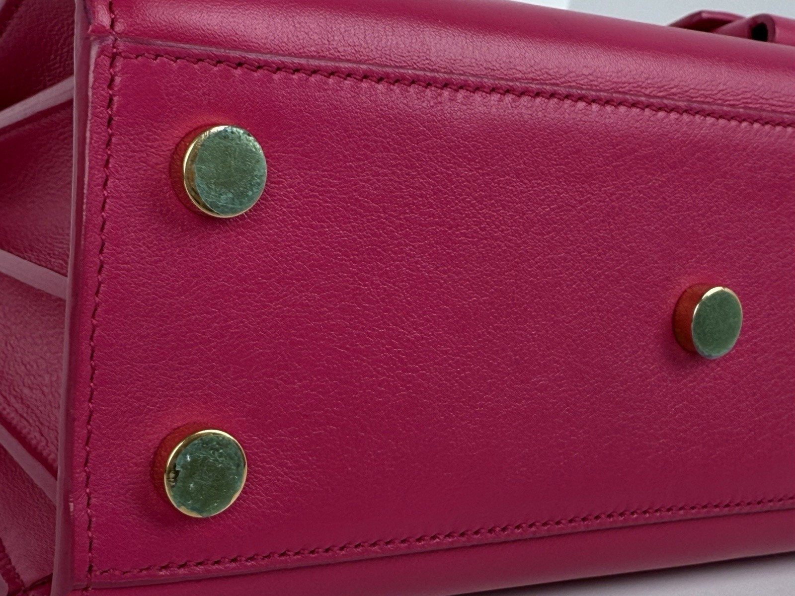 SAINT LAURENT Borsa donna Sac de jour Nano in pelle rosa con tracolla