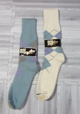 Vintage Gold Toe Argyle Socks Irregular Sock Size 10.5 to 14 NOS Winter Weight