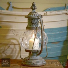 Vintage Style Hanging Candle Holder Floor Lantern Lamp | Home Decor H:28cm