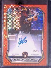 Handelfry Encarnacion 2026 Bowman Chrome #CPA-HE Orange X-Fractor Auto /25