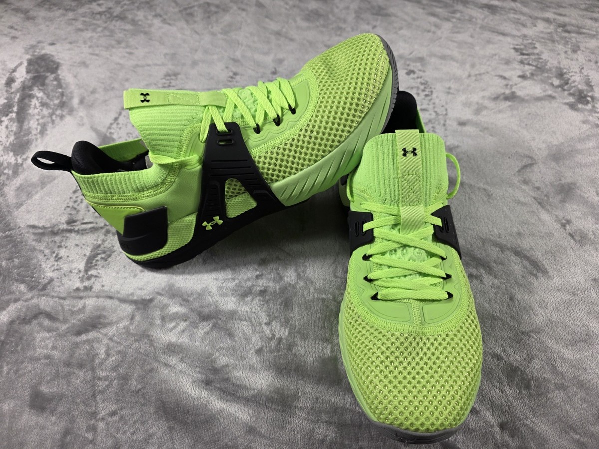 Under Armour Project Rock 4 Mens 11 Neon Fluorescent Green  display picture 2