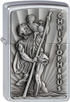 ZIPPO Feuerzeug 2001978 Patron Saint Christopher Emblem