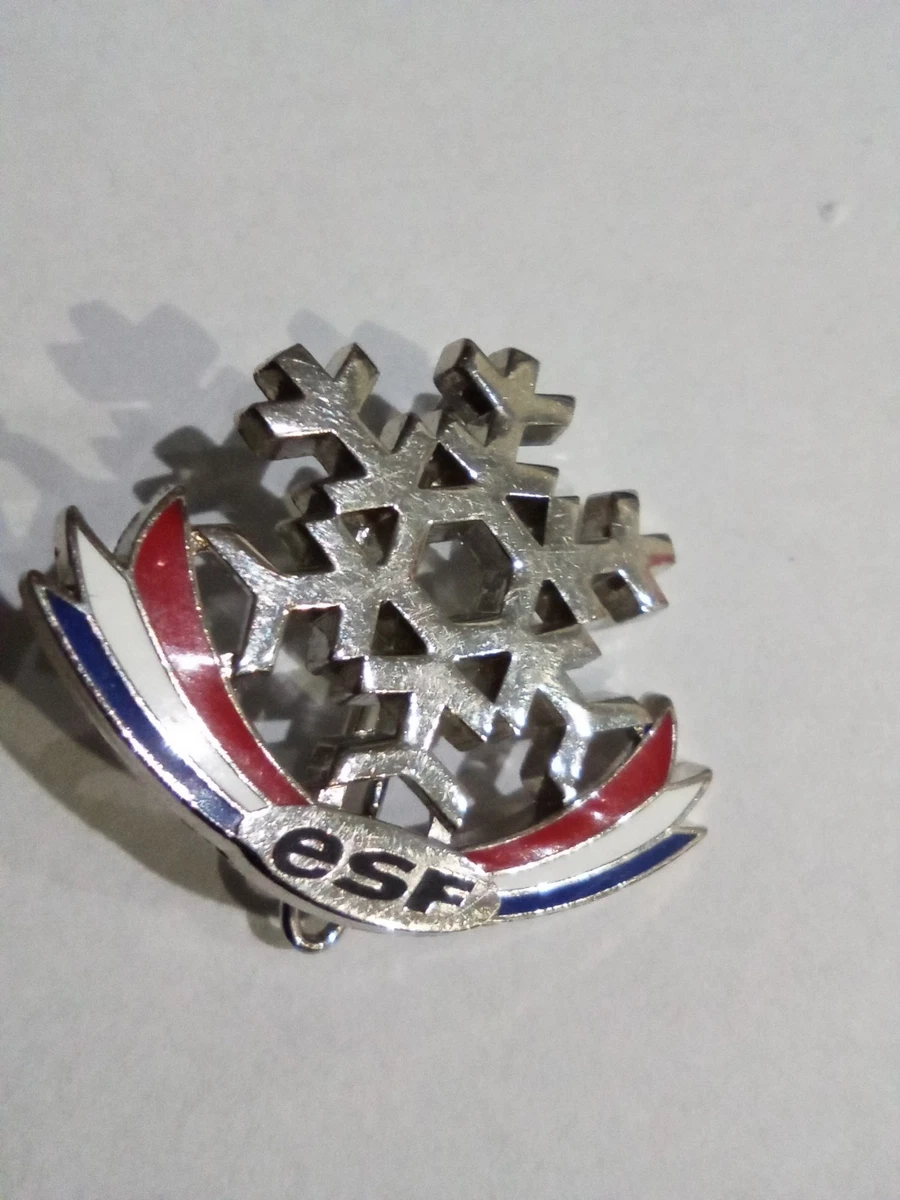 Superbe et RARE insigne broche médaille de l' école de ski international, ESI
