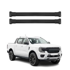 Dachträger Grundtäger für Ford Ranger T6 P703 2022-2026 Aluminium Schwarz 2 tlg