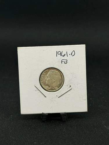 1961 D Roosevelt Dime BU Uncirculated Mint State 90% Silver 10c
