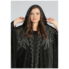 Abaya Women Muslim Hooded Batwing Sleeve Maxi Dress Moroccan African Kaftan Robe
