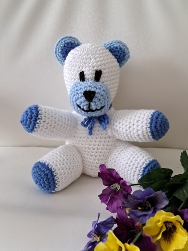 Handmade Crochet Teddy Bear - Picture 4 of 4