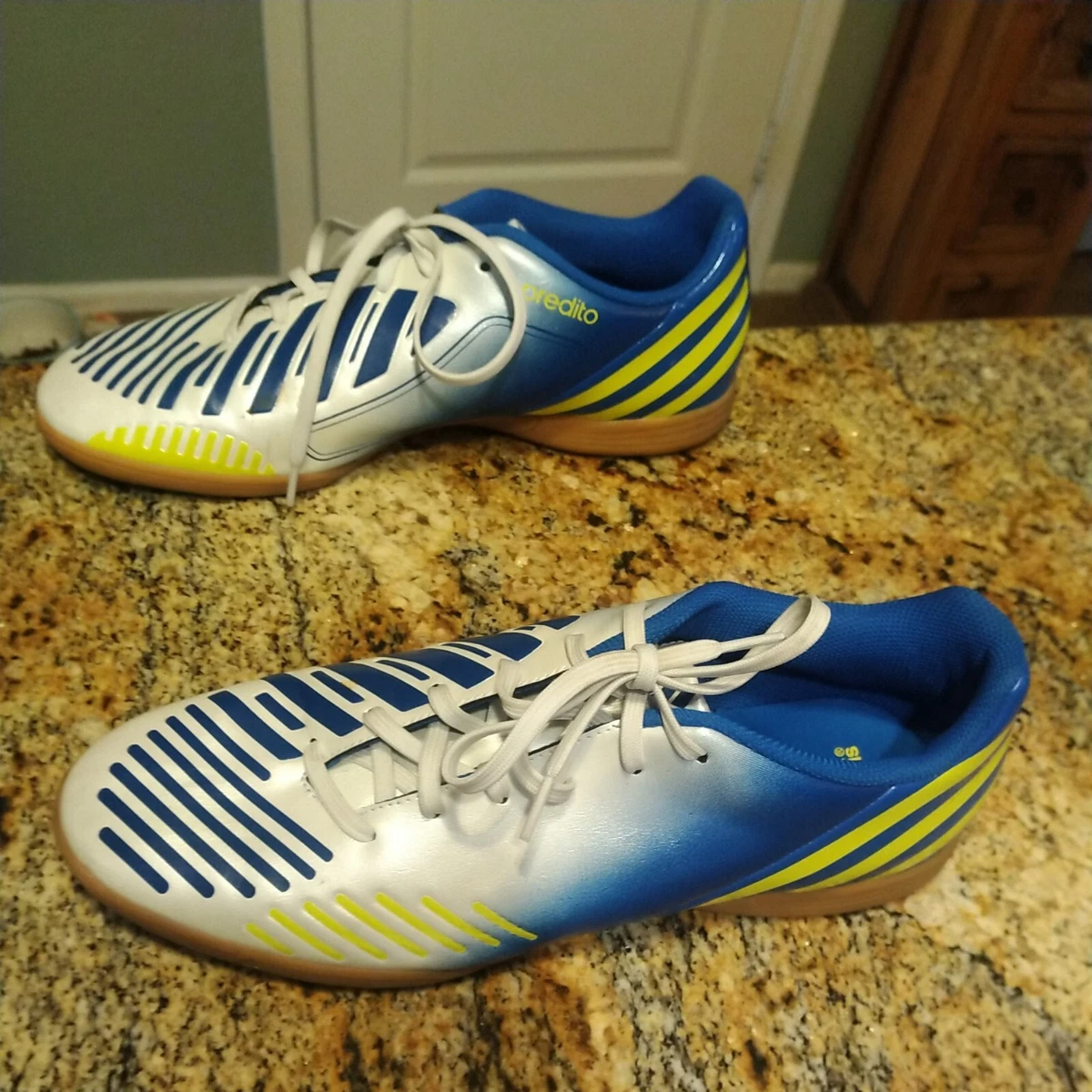 Adidas RARE Predito LZ in Men s Shoes Size 11 G64952 White Blue Indoor Soccer