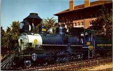 Steam Engine at Antlers Hotel Colorado Springs CO VTG Postcard Unposted A5