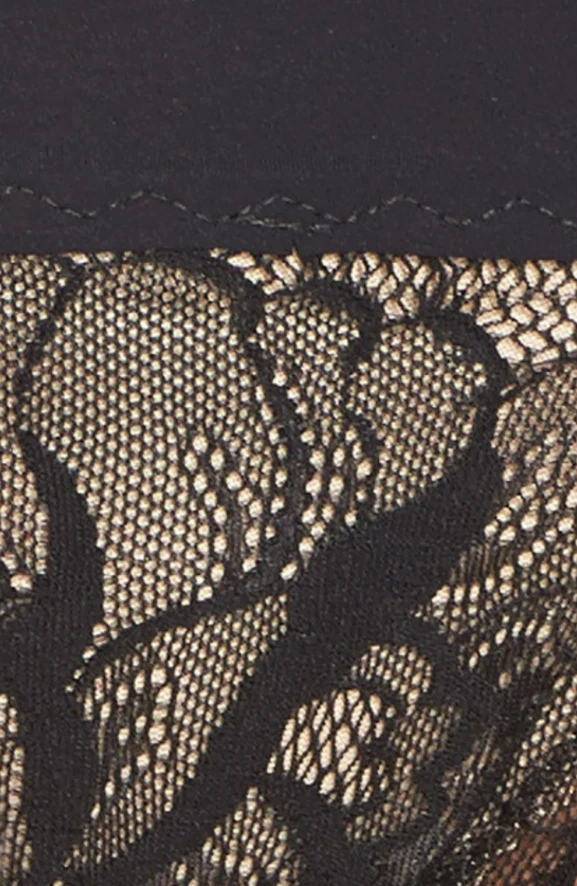 Tanga Commando L6555 negra doble toma tanga ropa interior para mujer talla única Foto 2 de 2