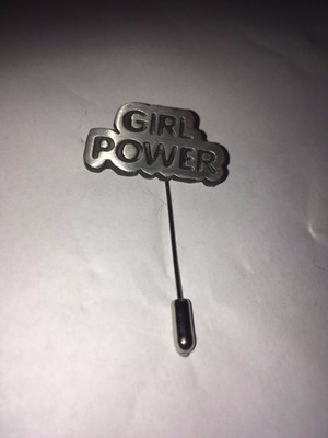 Girl Power A141 English Pewter on a tie stick Pin 