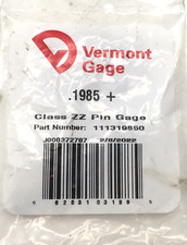 Vermont Gage .1985 Class ZZ Pin Gage 111319850