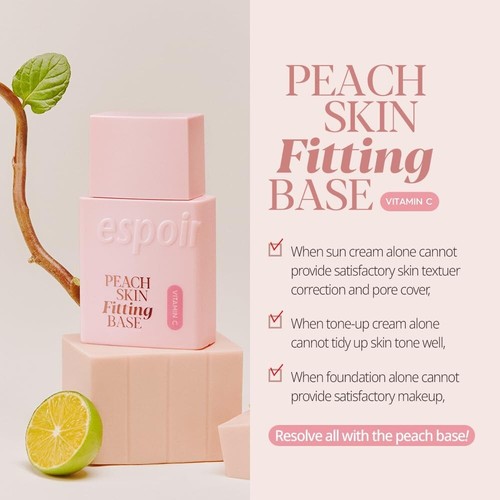 ESPOIR Peach Skin Fitting Base All New 1 fl. oz. SPF50+ PA++++ - Picture 3 of 8