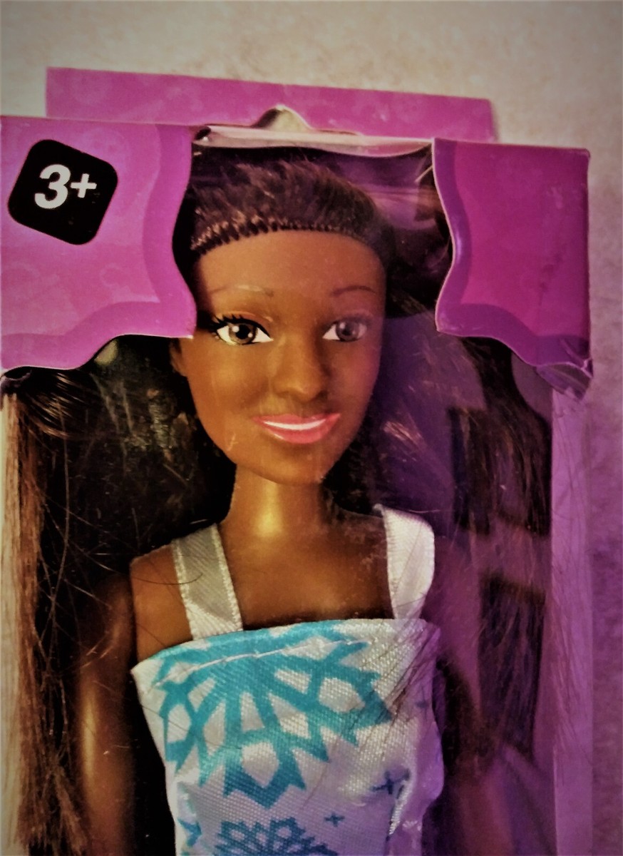 Barbie Clone Fashion Doll Poupee Mode! AA with Blue Dress and Pink